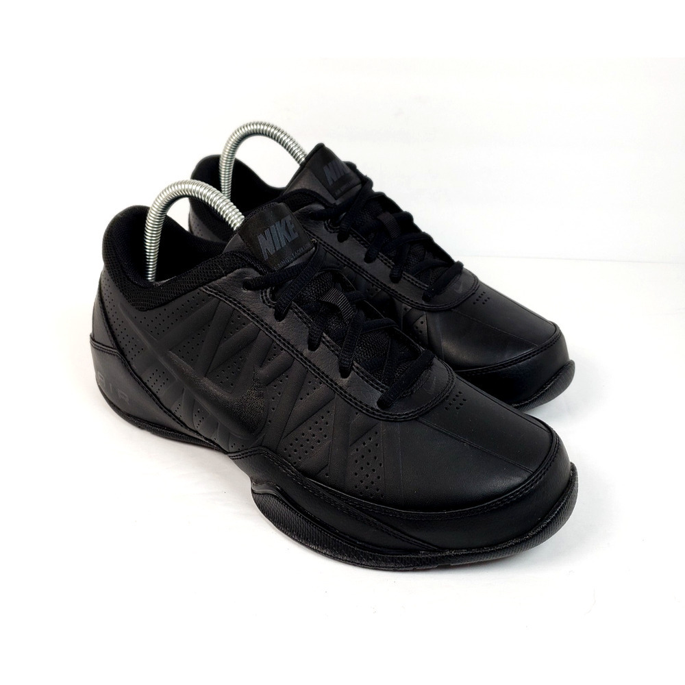 Nike Air Ring Leader Low Mens Size 7.5 Black Lace Up Sneaker Shoes 488102-001